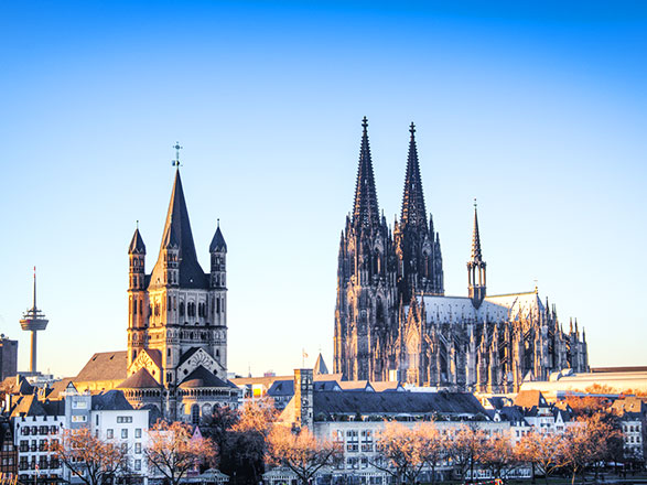 Le Rhin :Cologne, Coblence, Rüdesheim, Mayence, Cologne 
