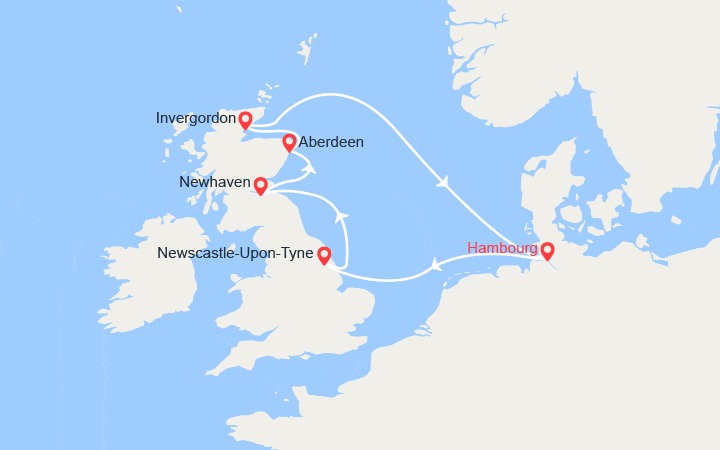 Itinéraire Allemagne, Écosse 
