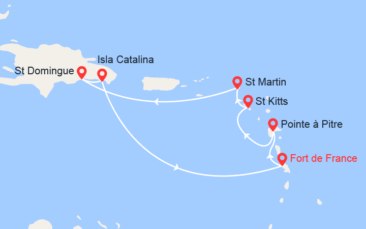 itinéraire croisière Caraïbes et Antilles : Antilles, Rép. Dominicaine