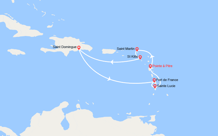 itinéraire croisière Caraïbes et Antilles : Antilles, Rép. Dominicaine