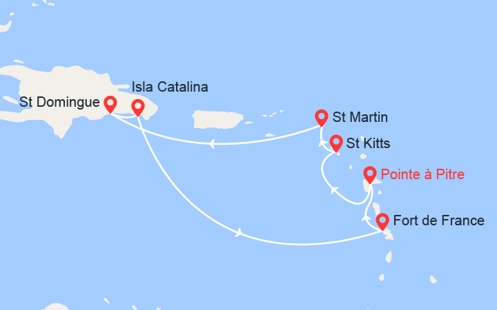 itinéraire croisière Caraïbes et Antilles : Antilles, Rép. Dominicanie