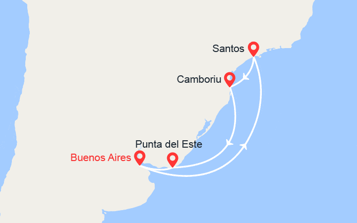 Itinéraire Argentine, Brésil 
