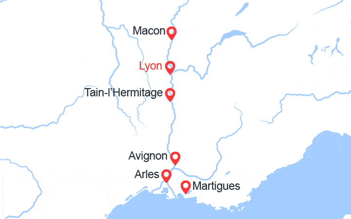 itinéraire croisière Rhône Saône - Rhône Saône : Art et Histoire au fil du Rhône (PEI_PP)
