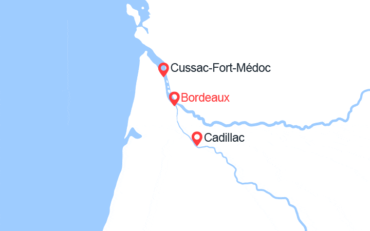 itinéraire croisière Gironde Garonne : Au cœur de Bordeaux et sa région : itinéraire découverte (BOS_PP)