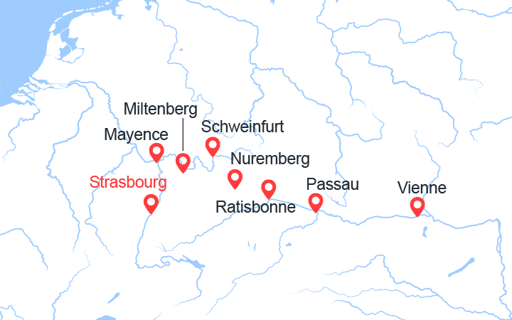 Itinéraire Au cœur de l'Europe, du Rhin au Danube (SMV) 