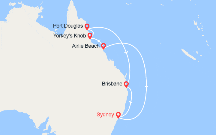 Itinéraire Australie 