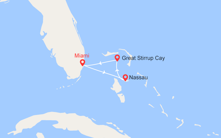 itinéraire croisière Caraïbes et Antilles : Bahamas : Nassau, Great Stirrup 