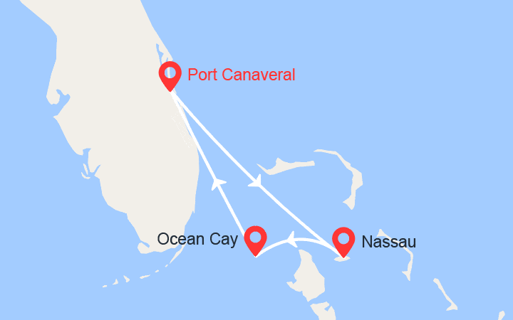 itinéraire croisière Caraïbes et Antilles : Bahamas : Nassau, Ocean Cay