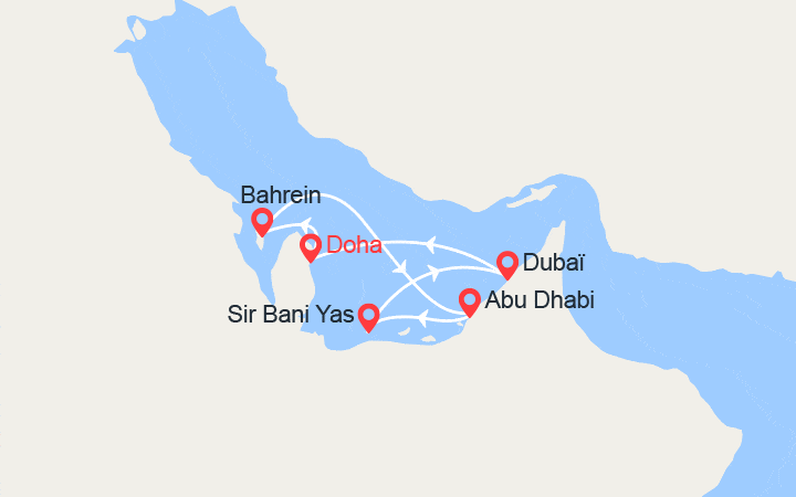 Itinéraire Bahreïn, Émirats arabes unis 
