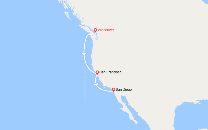 itinéraire croisière Amérique du Nord : Canada et USA 