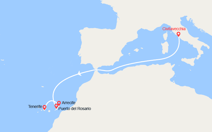 Itinéraire Canaries : Puerto del Rosario, Arrecife, Tenerife 