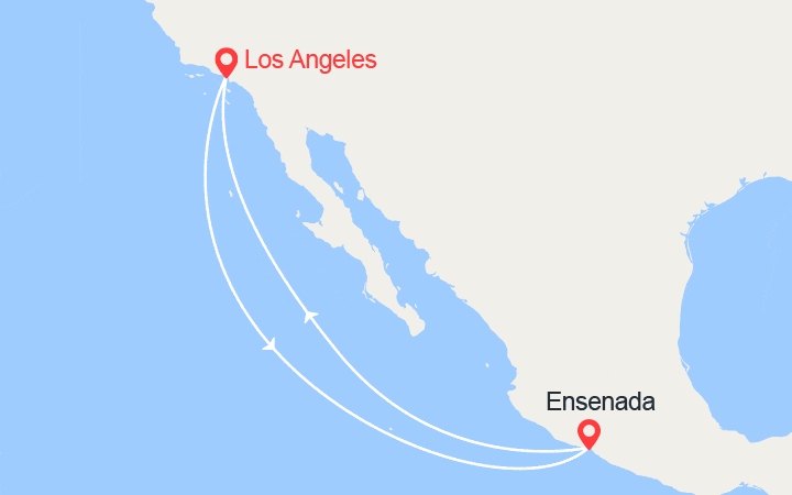 itinéraire croisière Pacifique : Cap vers le Mexique au départ de Los Angeles 