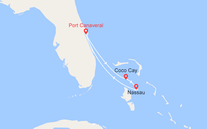 Itinéraire Couleurs des Bahamas 