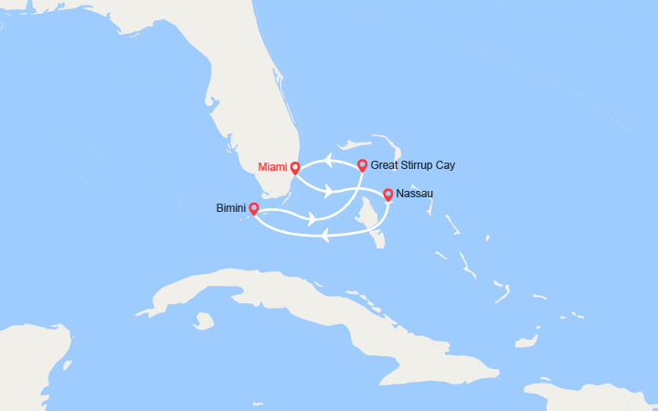 Itinéraire Cozumel, Great Stirrup Cay 