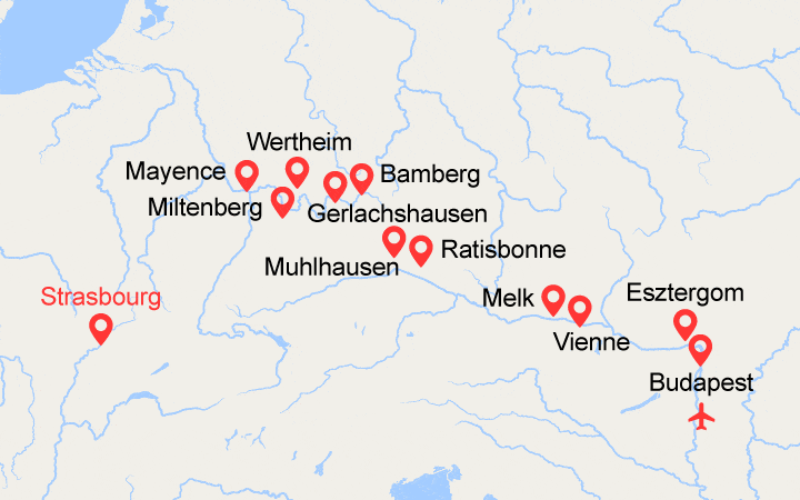 itinéraire croisière Danube : Croisière Transeuropéenne, contraste des cultures (SBU) 