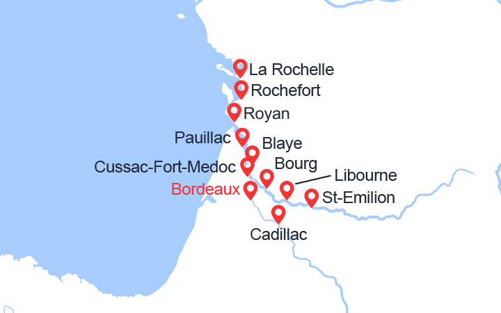 itinéraire croisière Gironde Garonne : De Bordeaux à Royan, l'estuaire de la Gironde, la Garonne et la Dordogne (BYA_PP)