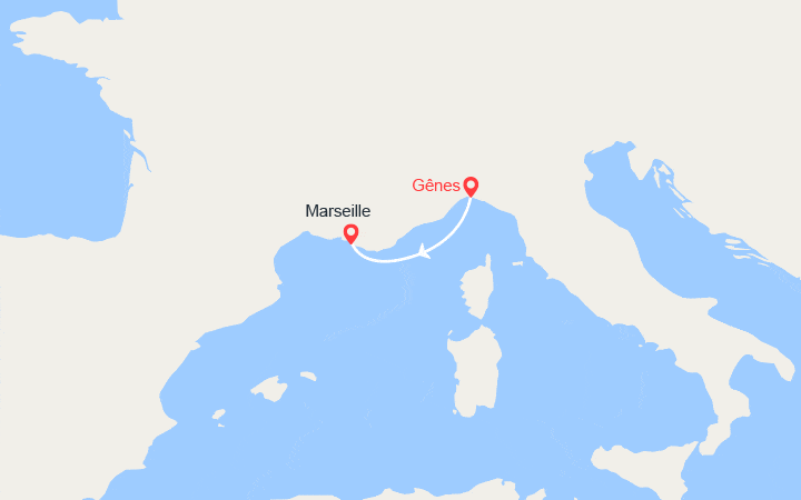 Itinéraire De Gênes à Marseille 
