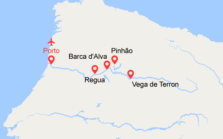 itinéraire croisière Douro - Douro : De Porto vers l'Espagne : La vallée du Douro, Salamanque (POP) 