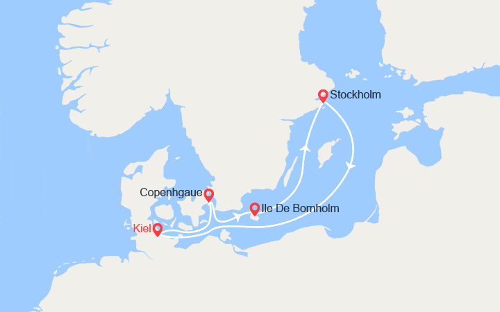 Itinéraire Découvrez  la Scandinavie 