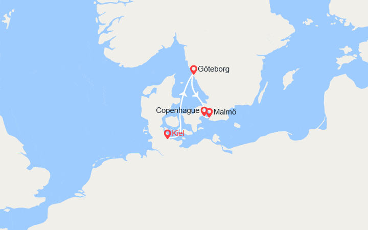 itinéraire croisière Europe du Nord : Diversité de la mer Baltique 