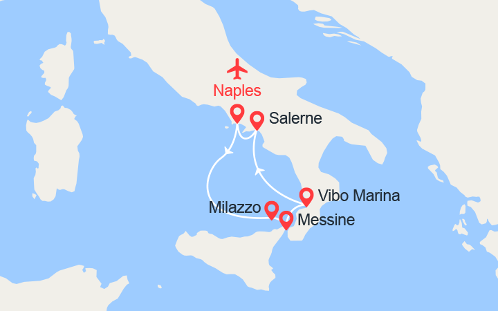 itinéraire croisière Méditerranée : Dolce vita en croisière le long des côtes italiennes (NAP) 