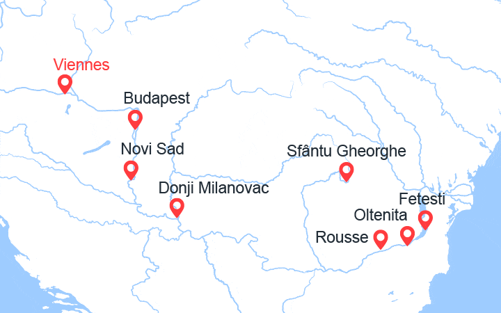 Itinéraire Du Danube Bleu vers la Mer Noire (VIO_PP) 