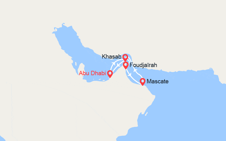 itinéraire croisière Moyen Orient : Emblématique Golfe Persique 