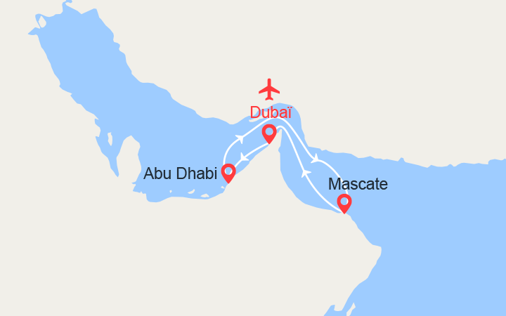 Itinéraire Emirats Arabes Unis, Oman 