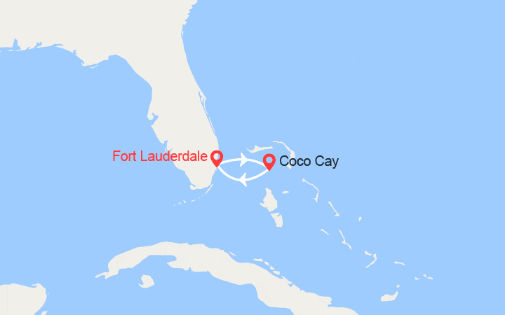 Itinéraire Escapade à CocoCay 