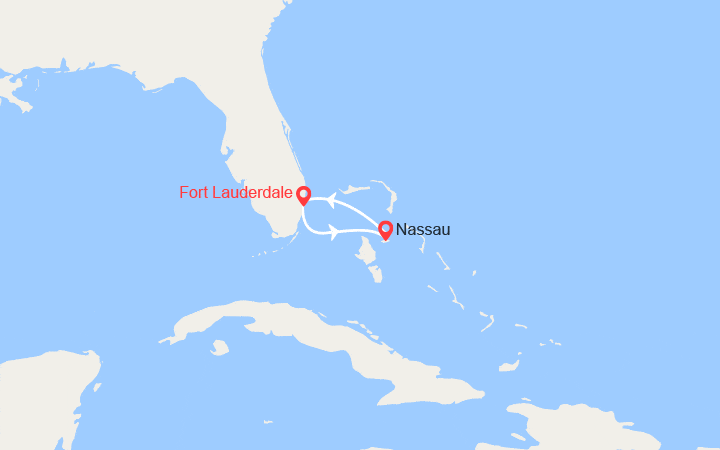 itinéraire croisière Caraïbes et Antilles : Escapade à Nassau