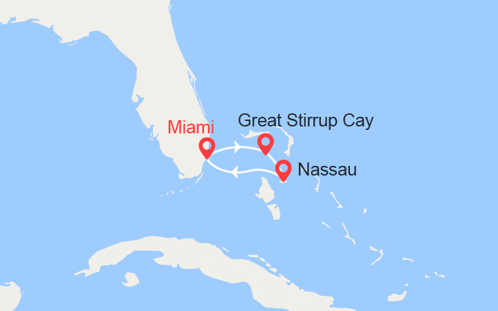 Itinéraire Escapade aux Bahamas 