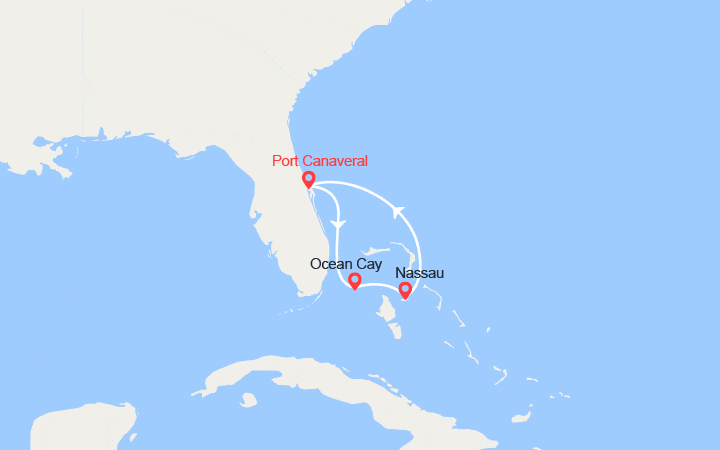 itinéraire croisière Caraïbes et Antilles - Cuba : Escapade aux Bahamas