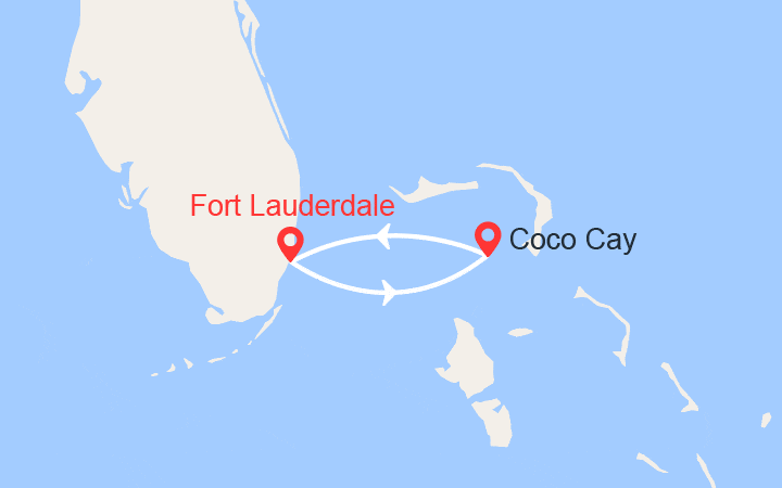 Itinéraire Escapade aux Bahamas : CocoCay 