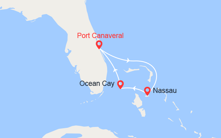 itinéraire croisière Caraïbes et Antilles - Cuba : Escapade aux Bahamas : Nassau & MSC Ocean Cay 
