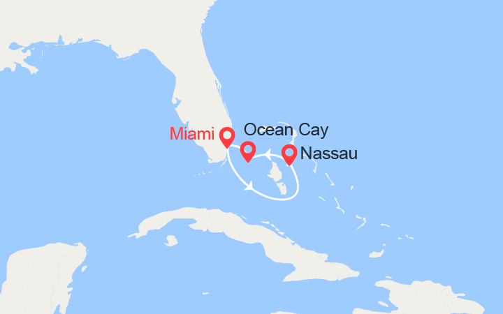Itinéraire Escapade aux Bahamas : Nassau, Ocean Cay 