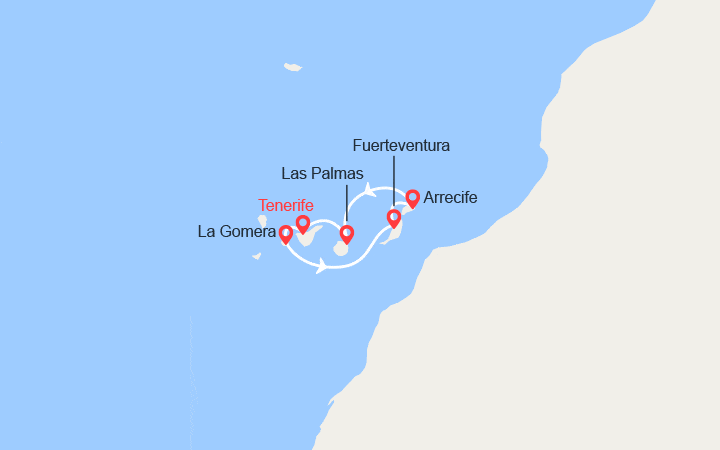 Itinéraire Escapade aux Iles Canaries 