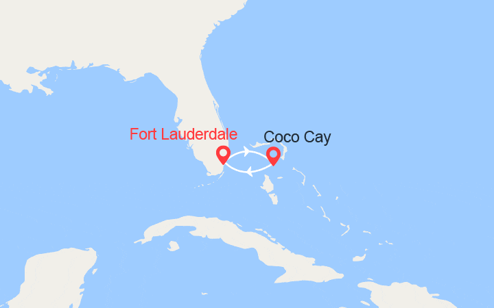 itinéraire croisière Caraïbes et Antilles : Escapade CocoCay