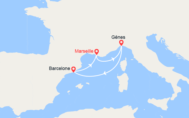 Itinéraire Escapade en Méditerranée : Italie, Espagne 