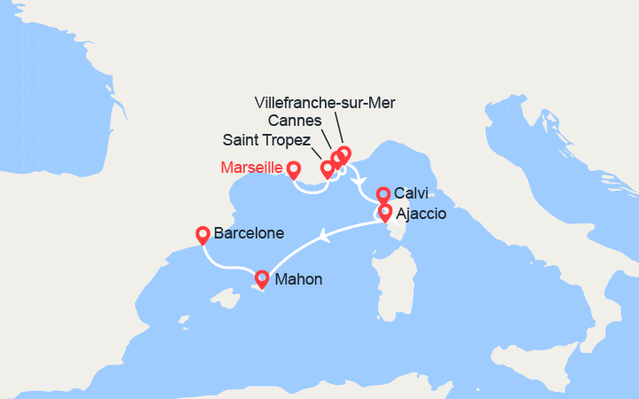 Itinéraire Expérience méditerranéenne en France et en Espagne 