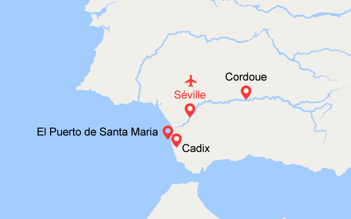 itinéraire croisière Guadalquivir - Guadalquivir : Famille - L'Andalousie : Traditions, gastronomie et flamenco (SHF_FAM) 