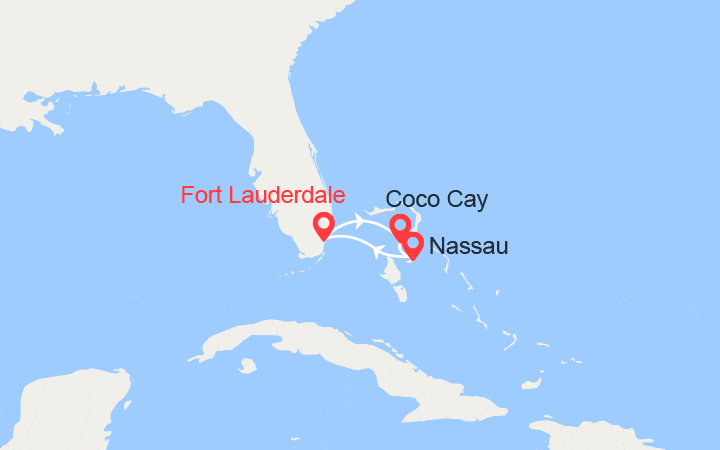 Itinéraire Floride et Bahamas  
