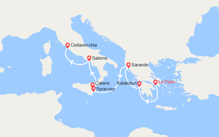 Itinéraire Grèce, Albanie, Italie 