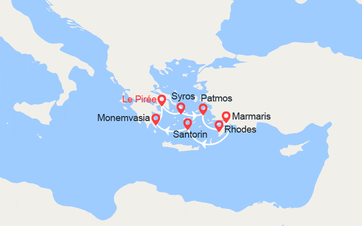 Itinéraire Grèce, Turquie 