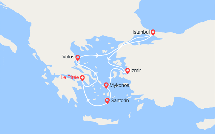 Itinéraire Grèce, Turquie 