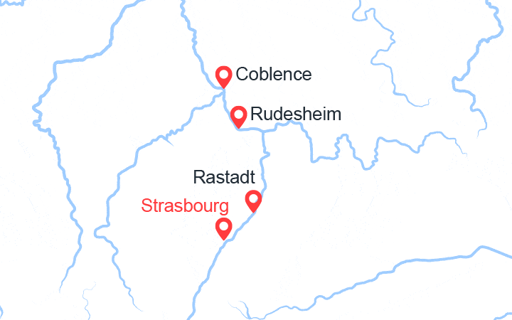 itinéraire croisière Rhin et ses affluents - Rhin et ses affluents : Histoire, traditions et ambiance rhénane (CSW_PP) 