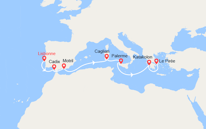 itinéraire croisière Méditerranée : Histoire et plaisir sur la Méditerranée 