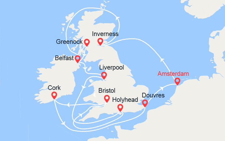 Itinéraire Iles Britanniques 