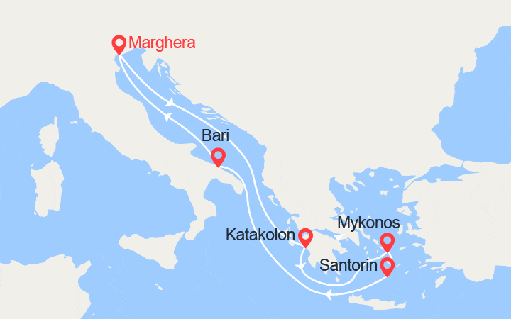 itinéraire croisière Iles grecques : Iles Grecques 