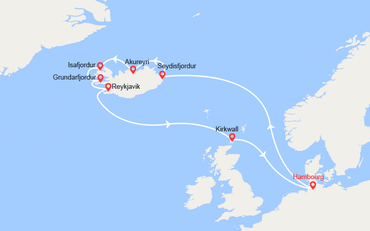 itinéraire croisière Islande - Islande : Islande 
