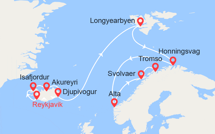 Itinéraire Islande, Norvège 